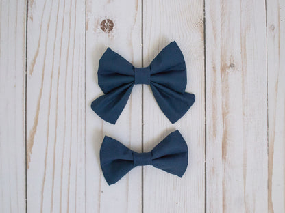 Navy Blue Dog Bow Tie | Navy Blue Cat Bow Tie | Collar Bowtie | Pet Bowtie | Dog Bowtie | Cat Bowtie | Dog Accessories | Cat Accessories