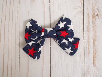 Patriotic Dog Bow Tie | Patriotic Cat Bow Tie | July 4th Dog Bowtie | July 4th Cat Bowtie |  4th of July | Pet Bowtie | Pet Independence Day