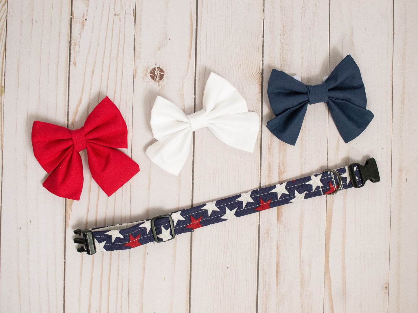 Patriotic Dog Bow Tie | Patriotic Cat Bow Tie | July 4th Dog Bowtie | July 4th Cat Bowtie |  4th of July | Pet Bowtie | Pet Independence Day