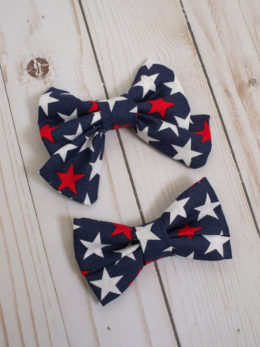 Patriotic Dog Bow Tie | Patriotic Cat Bow Tie | July 4th Dog Bowtie | July 4th Cat Bowtie |  4th of July | Pet Bowtie | Pet Independence Day