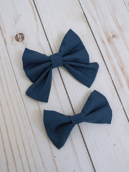 Navy Blue Dog Bow Tie | Navy Blue Cat Bow Tie | Collar Bowtie | Pet Bowtie | Dog Bowtie | Cat Bowtie | Dog Accessories | Cat Accessories