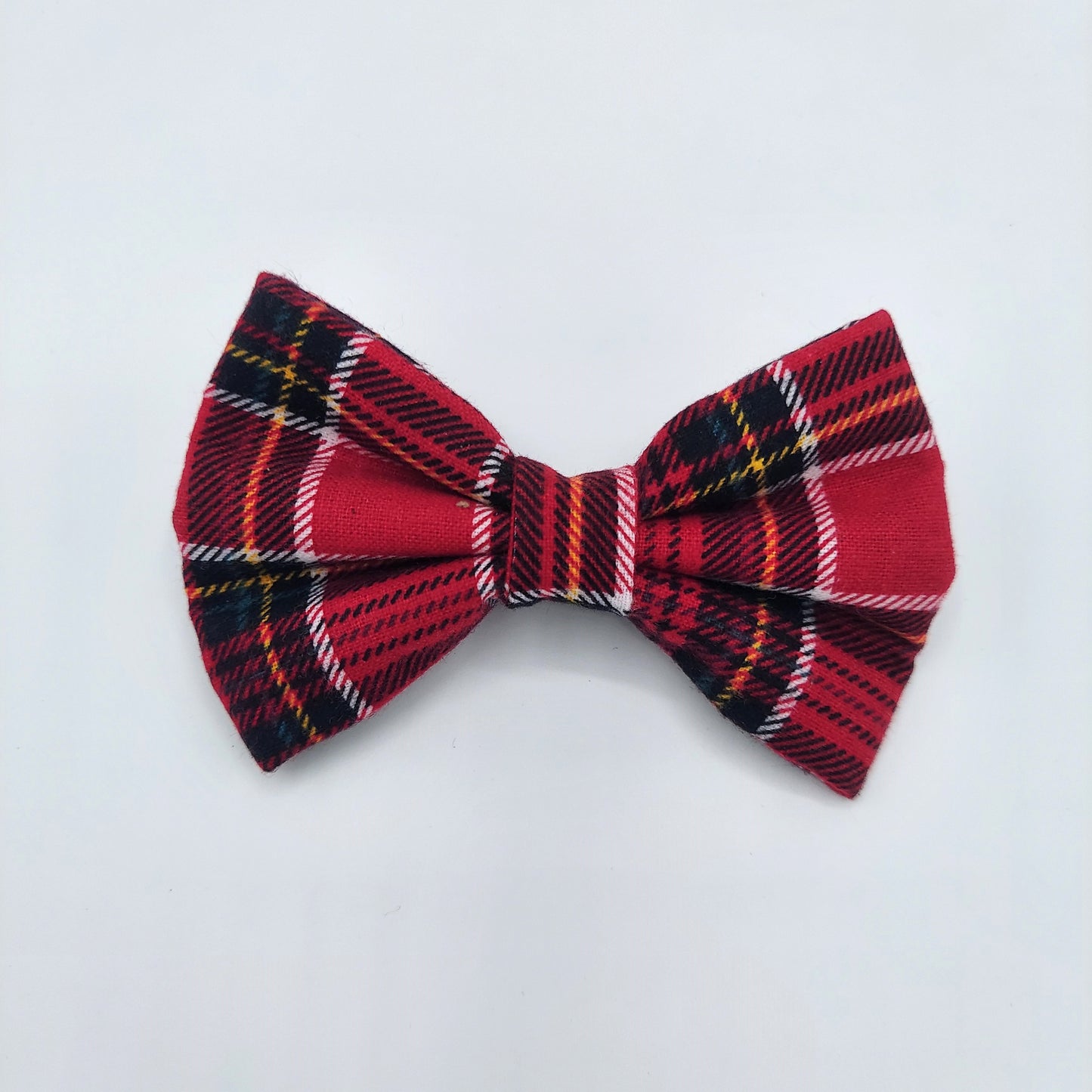 Red Plaid flannel bowtie